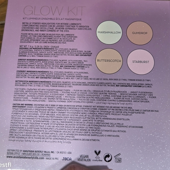 Anastasia Beverly Hills Marshmallow, Gumdrop, Butterscotch, & Starburst Highligh - Picture 4 of 5